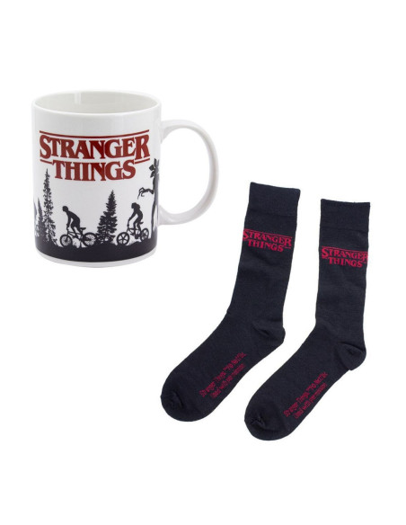 Set taza y calcetines paladone stranger