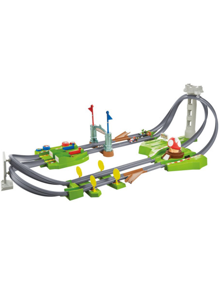 Circuito coches mattel hot wheels mario