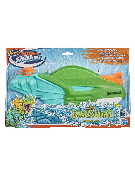 Pistola hasbro nerf super soaker dinosquad