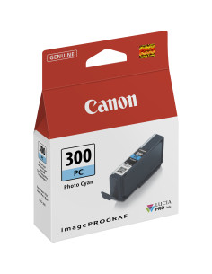 Cartucho canon pfi - 300 pc cian foto