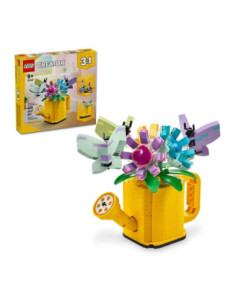 Lego flores en regadera