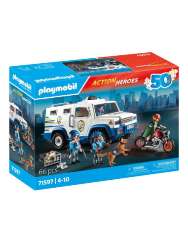 Playmobil transporte dinero policia