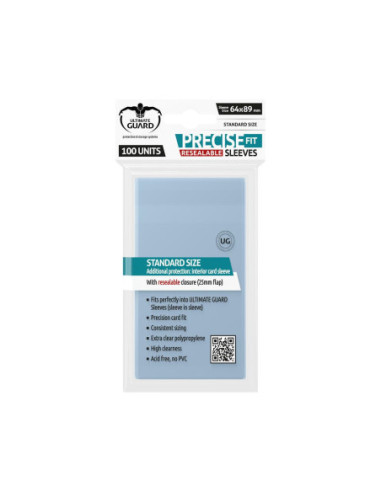 Fundas transparentes cartas ultimate guard precise - fit