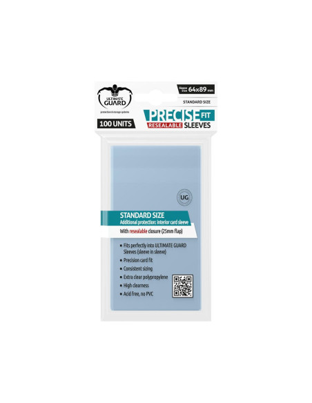 Fundas transparentes cartas ultimate guard precise - fit