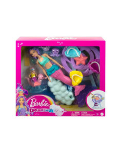 Muñeca barbie mattel sirena juego cuidado