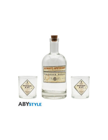 Set botellas y vasos harry potter
