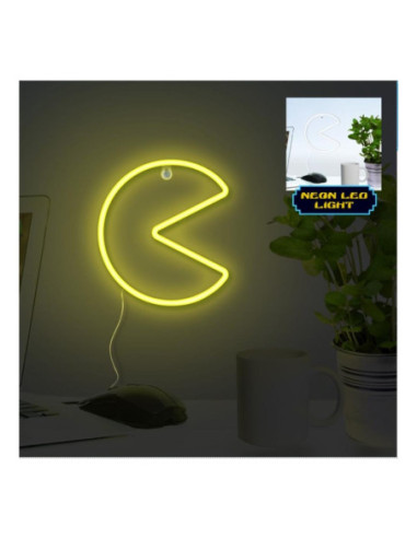 Lámpara pared paladone pac - man luz led