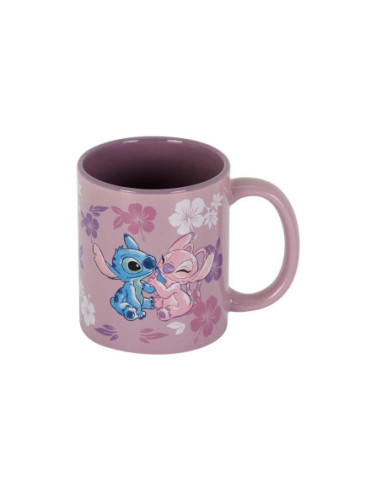 Taza karactermania stitch y angel lilo