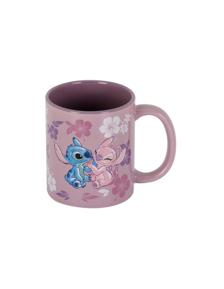 Taza karactermania stitch y angel lilo