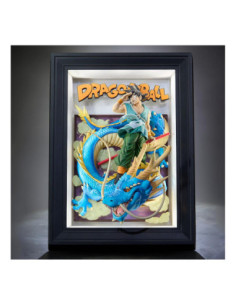 Son goku and dragon cuadro 3d