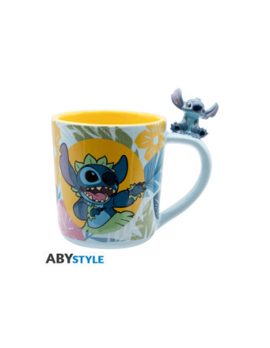 Taza 3d abystyle disney stitch hawaiano