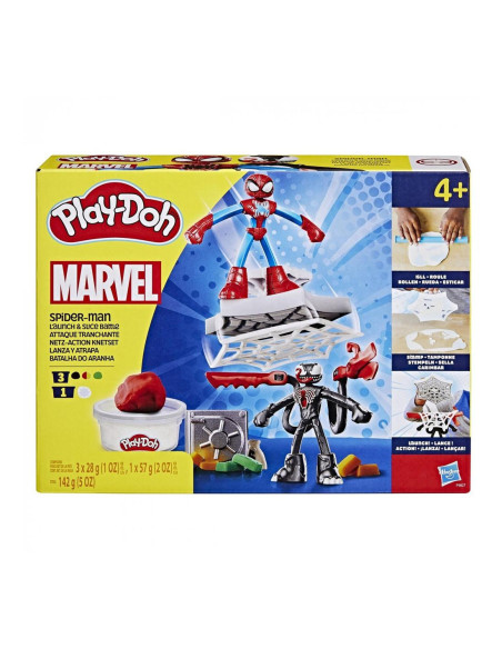 Juego hasbro play - doh spiderman launch and