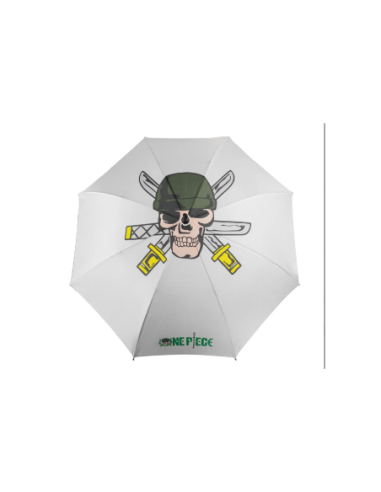 Paraguas blanco one piece zoro