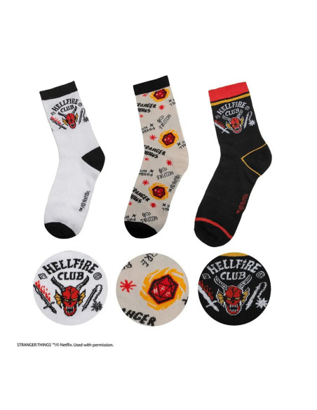 Pack 3 pares calcetines cinereplicas stranger