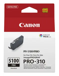 Cartucho tinta canon pfi - 5100pbk negro photo