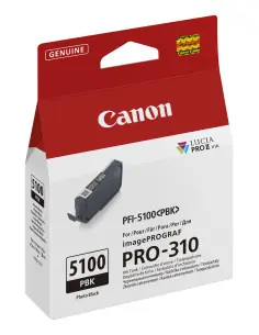 Cartucho tinta canon pfi - 5100pbk negro photo 2