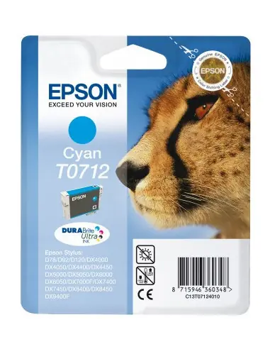 Cartucho tinta epson c13t07124012 cian 7ml