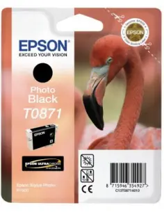 Cartucho tinta epson c13t08714010 negro flamenco