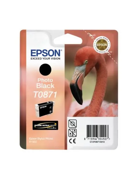 Cartucho tinta epson c13t08714010 negro flamenco