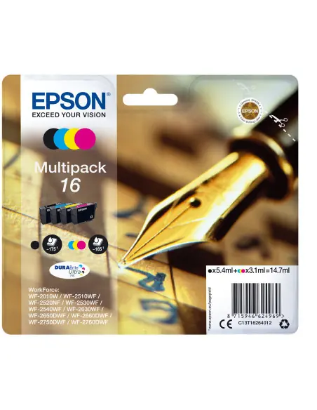 Multipack tinta epson c13t16264012 wf - 2010 2510