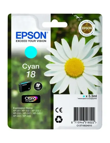 Cartucho tinta epson t180240 cian xp - 102