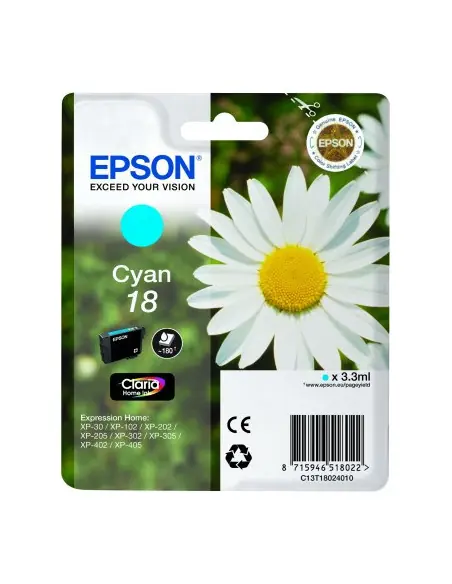 Cartucho tinta epson t180240 cian xp - 102