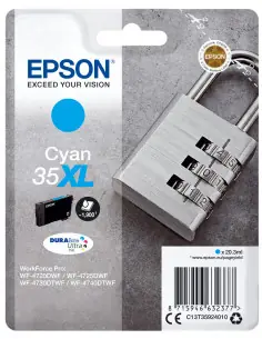 Cartucho tinta epson c13t35924010 cian xl
