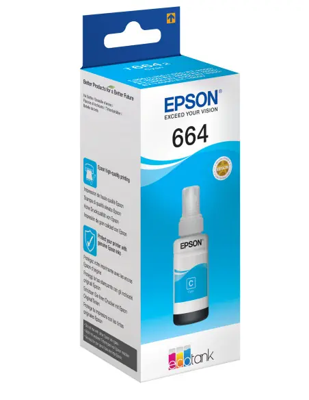 Cartucho ecotank epson 664 t664240 70ml